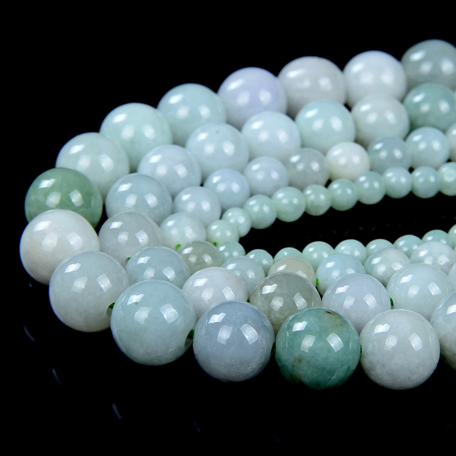 Burma Jade Natural AAA Beads For Bracelet Necklace DIY Jewelry Making Design