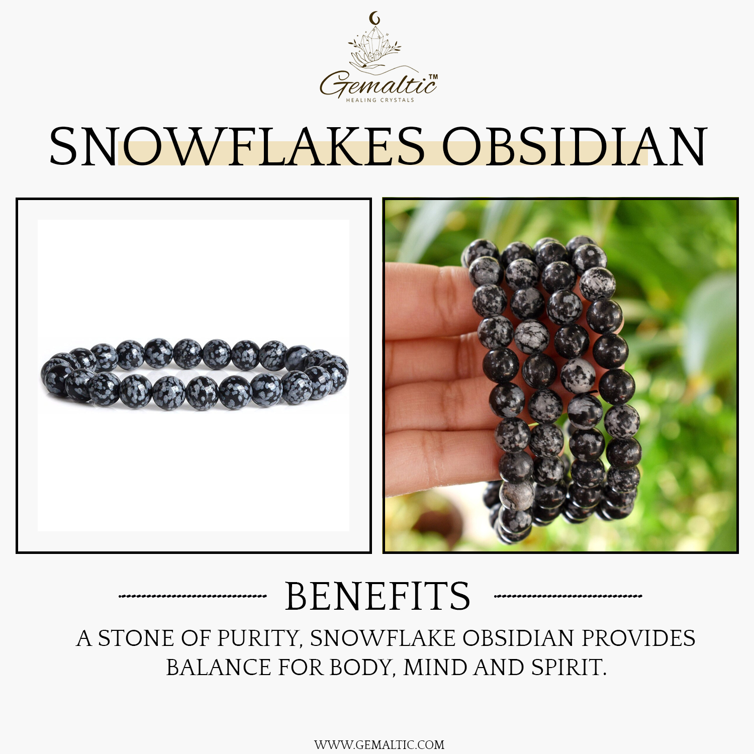 Snowflakes Obsidian 1 1