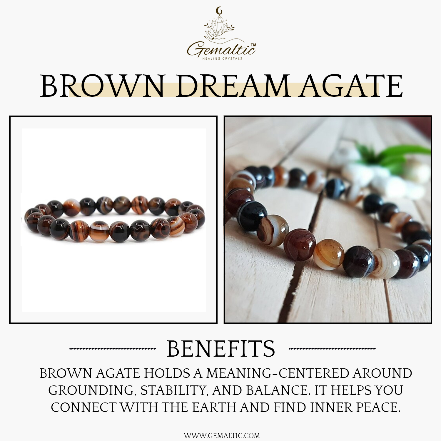Brown Dream Agate 1