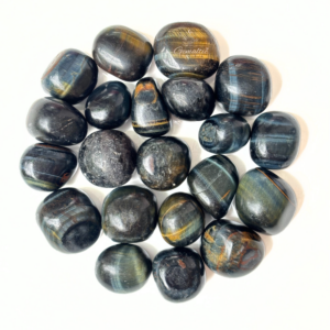 Black Tiger Eye Tumbled Stone
