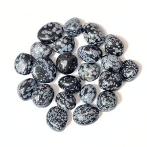 Snowflakes Obsidian Tumbled Stone