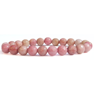 Rhodochrosite Faceted Beads Bracelet