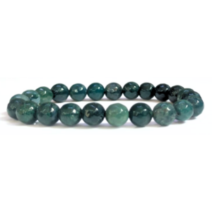 Moos Agate Faceted Beads Bracelet