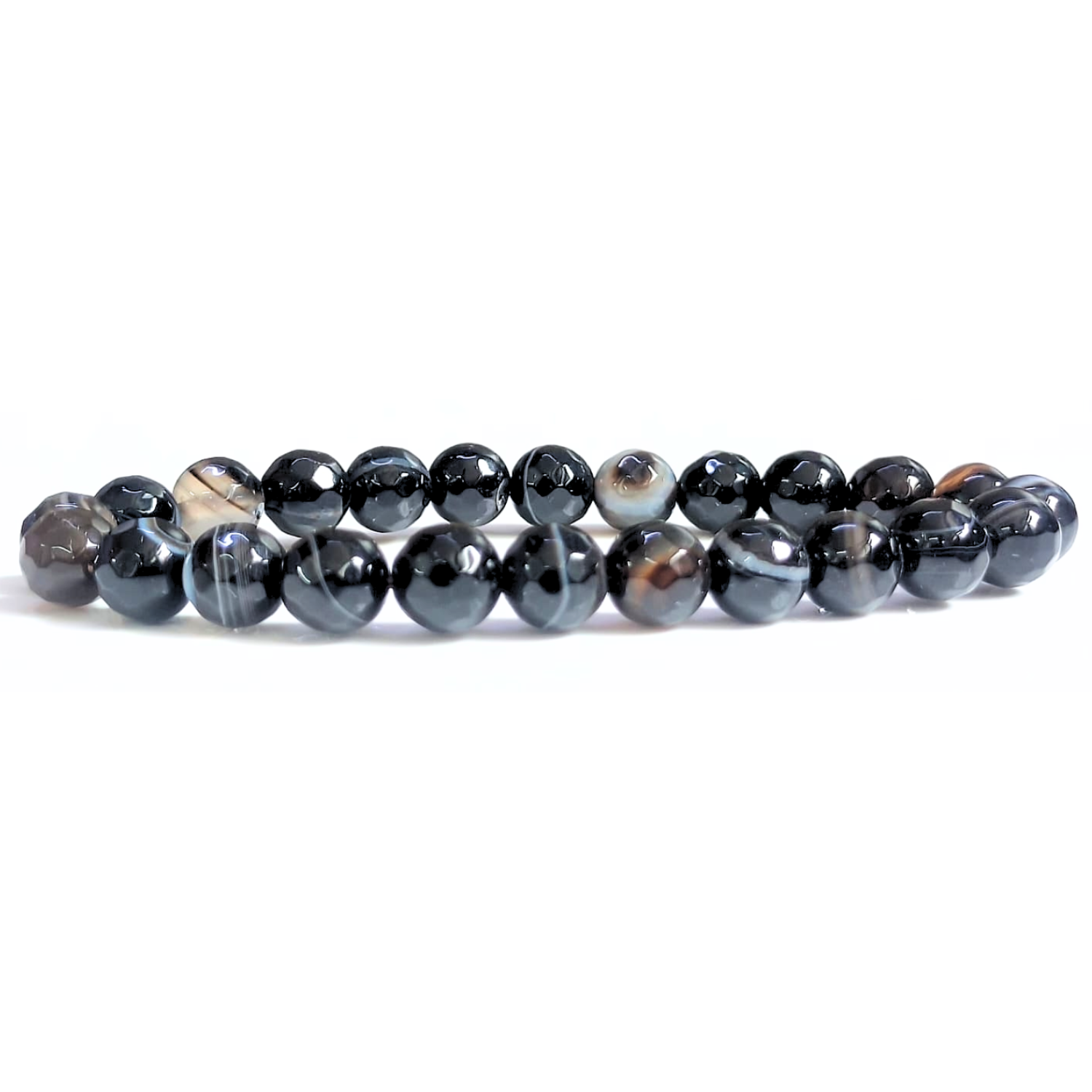 Sulemani Hakik Faceted Beads Bracelet