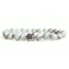 Howlite With Buddha Head 8MM Bracelet