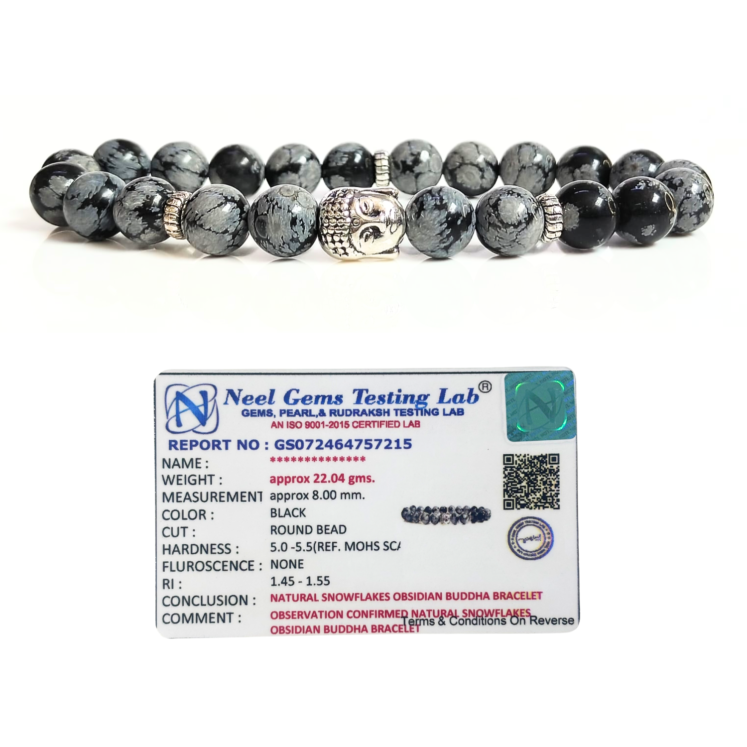 Snowflakes Obsidian