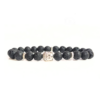 Lava With Buddha Head 8MM Bracelet