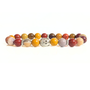 Mookaite With Buddha Head 8MM Bracelet