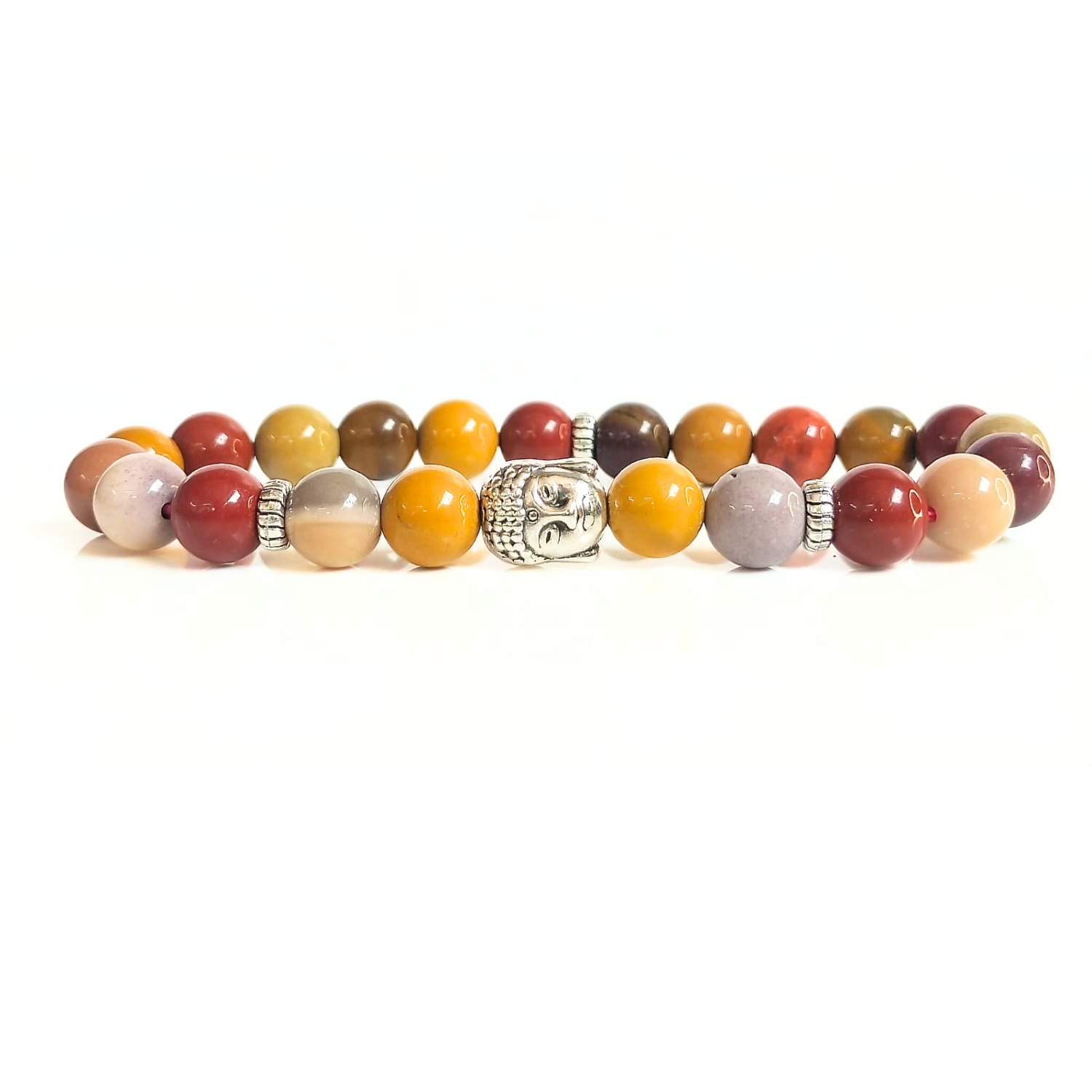 Mookaite With Buddha Head 8MM Bracelet