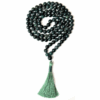 Moss Agate Jap Mala 108 Beads for Meditation & Healing