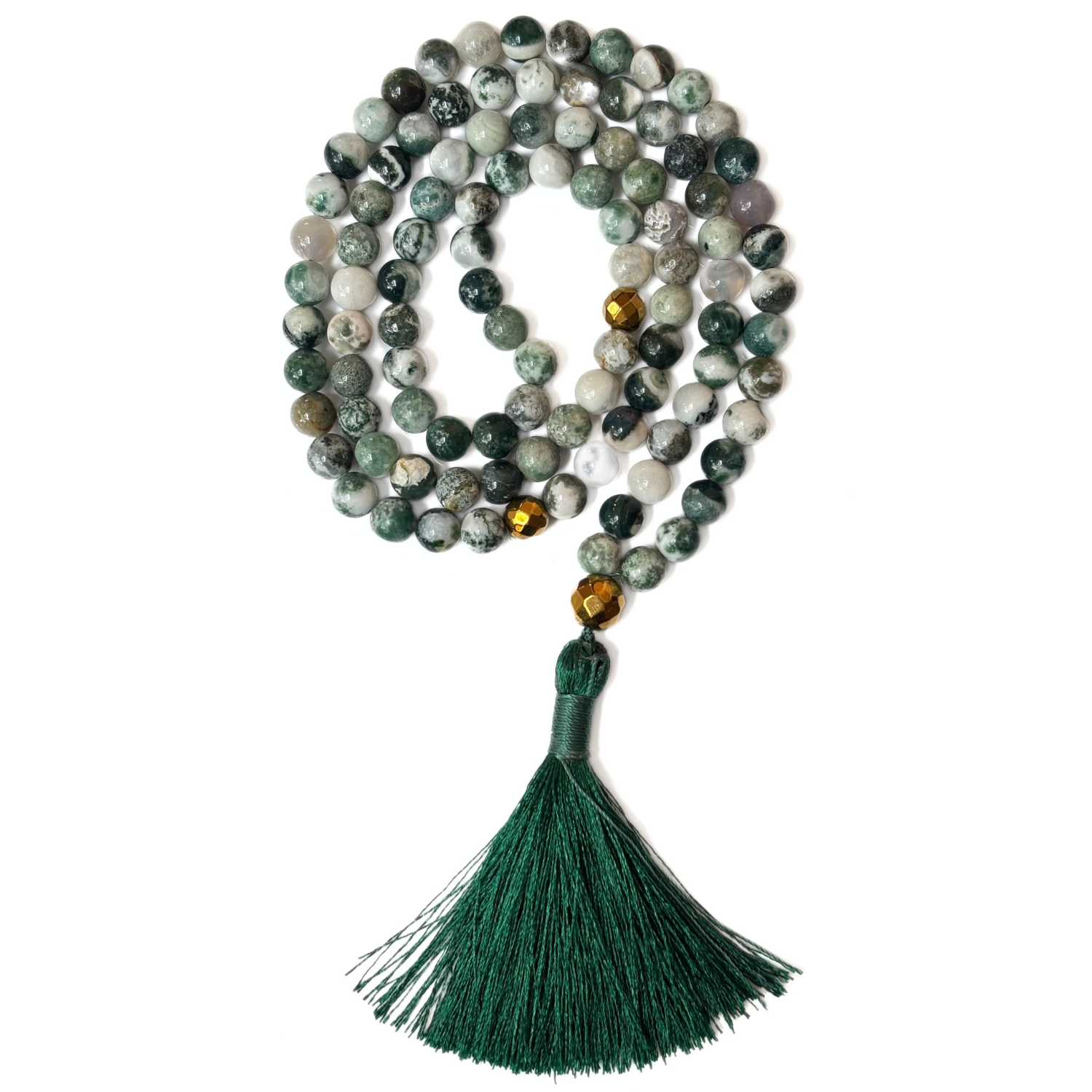 Tree Agate Tasbih – 100 Beads Islamic Prayer Beads